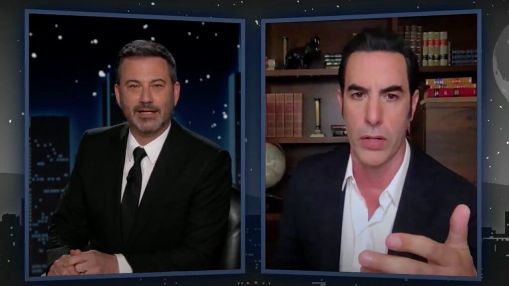 sacha baron cohen kimmel